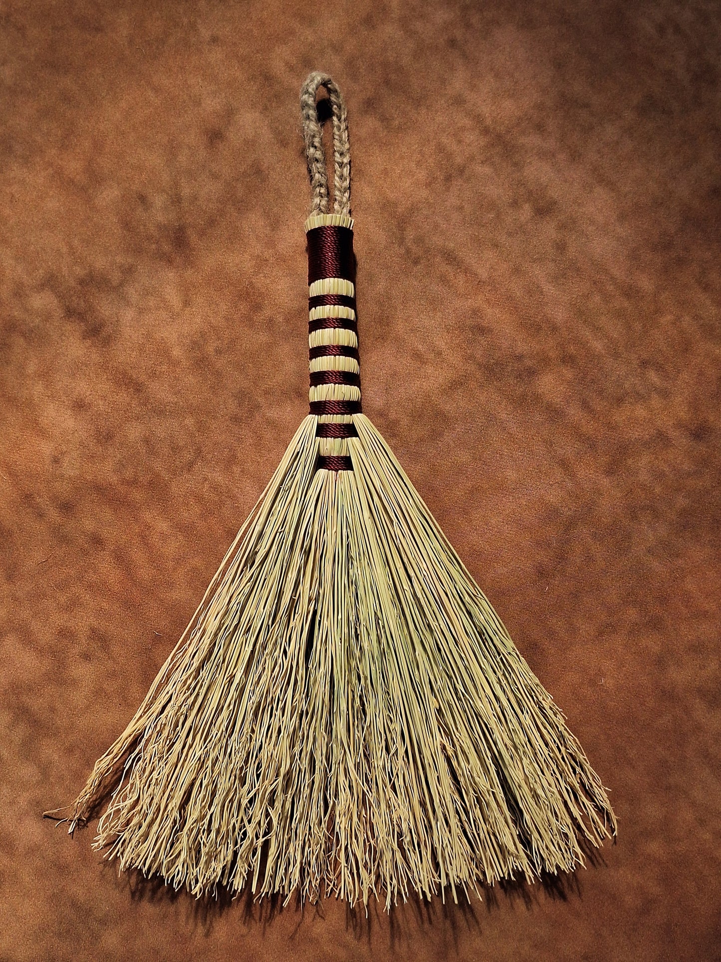 "Tandy" - Small Hawk Tail Hand Whisk