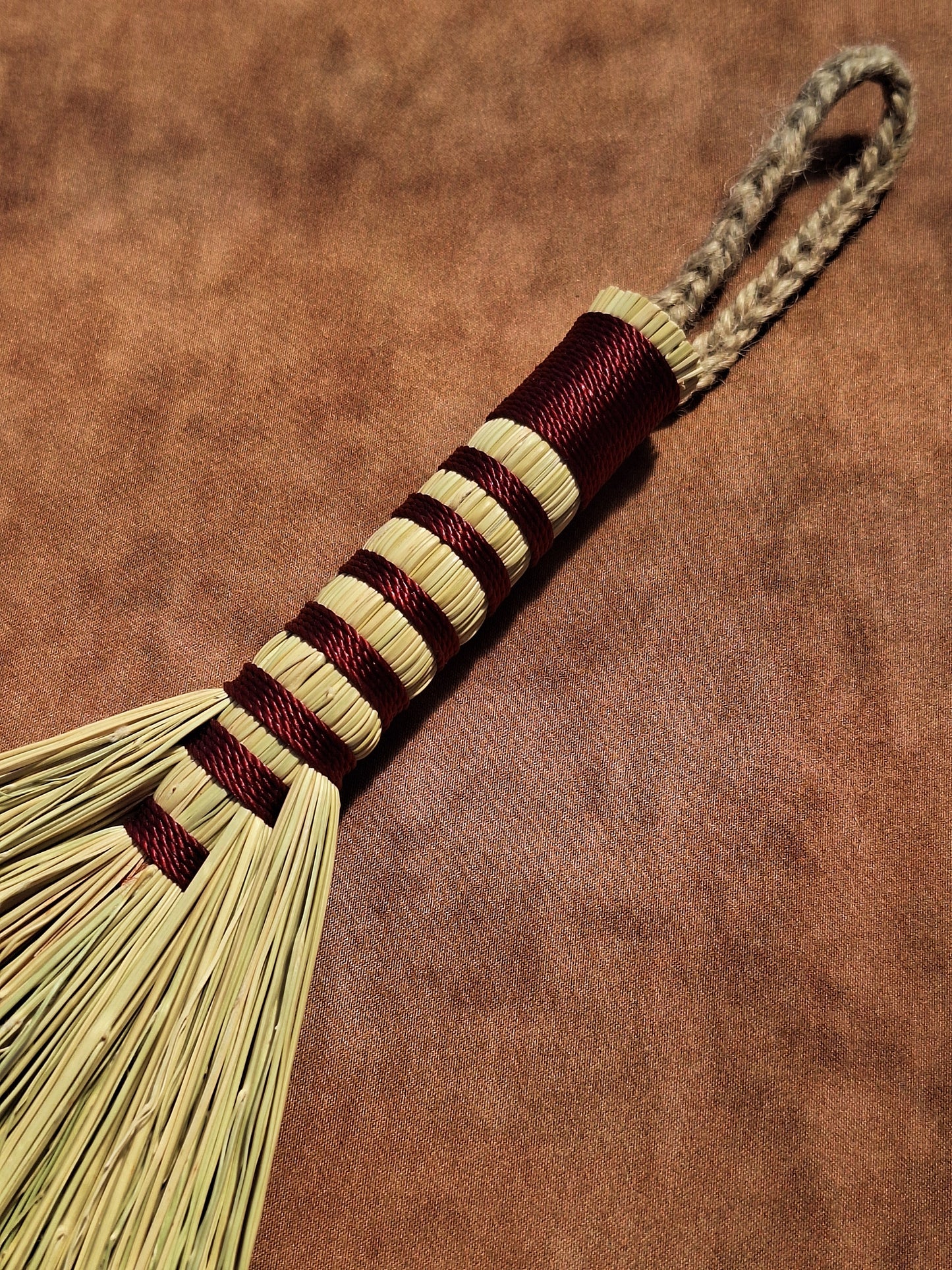 "Tandy" - Small Hawk Tail Hand Whisk