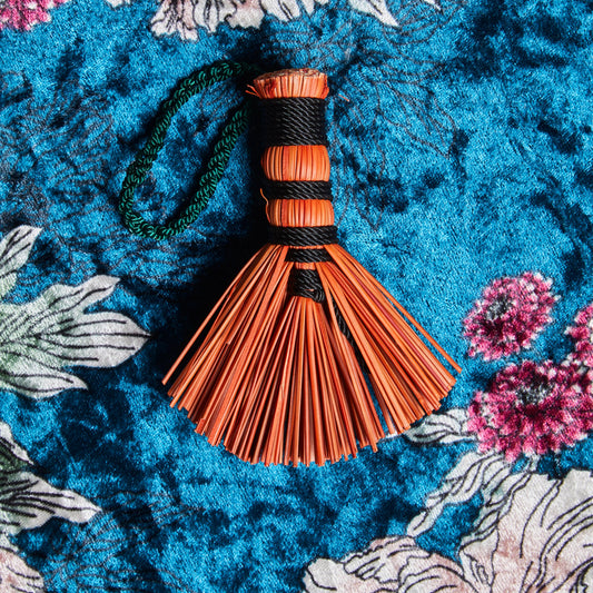 Broom – Pocket-Sized Hawk Tail Hand Whisk Charm Broom - “Kin”